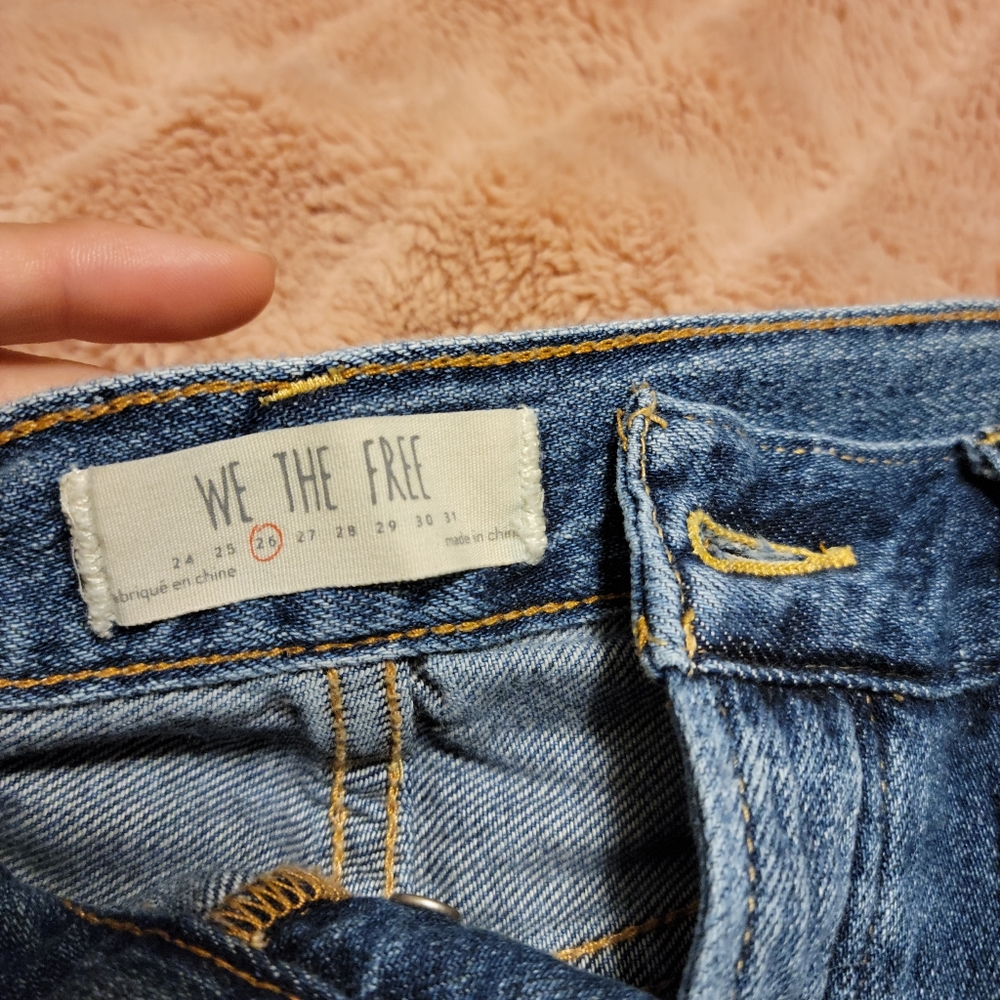 Free people high rise cut off shorts - Picture 2 of 2